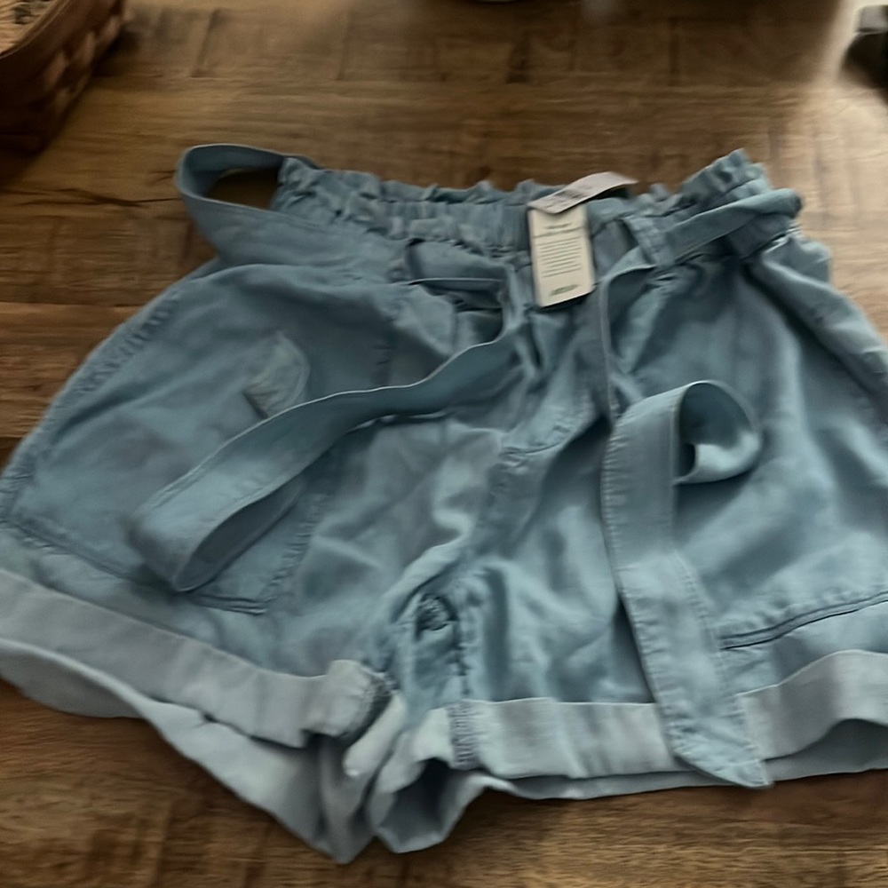 Aerie light denim soft shorts brand new size xs